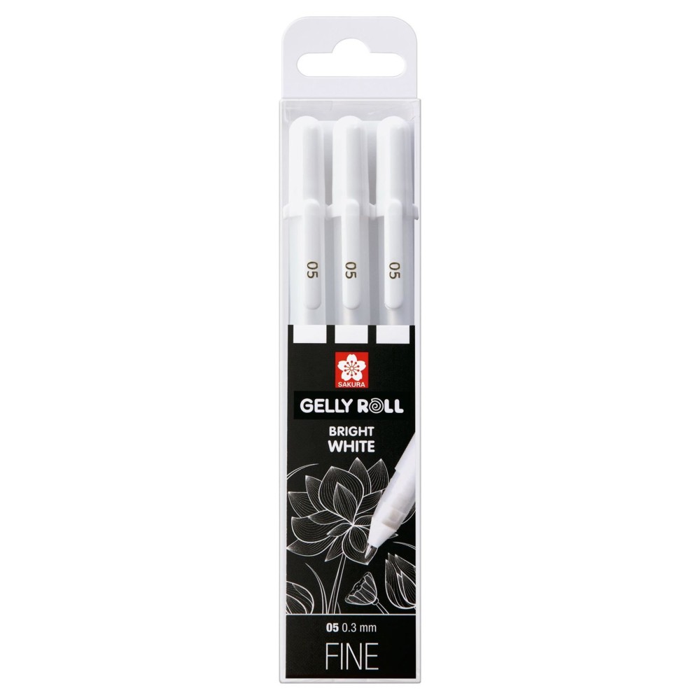 Set of Gelly Roll pen set 05 - Sakura - white, 3 pcs.
