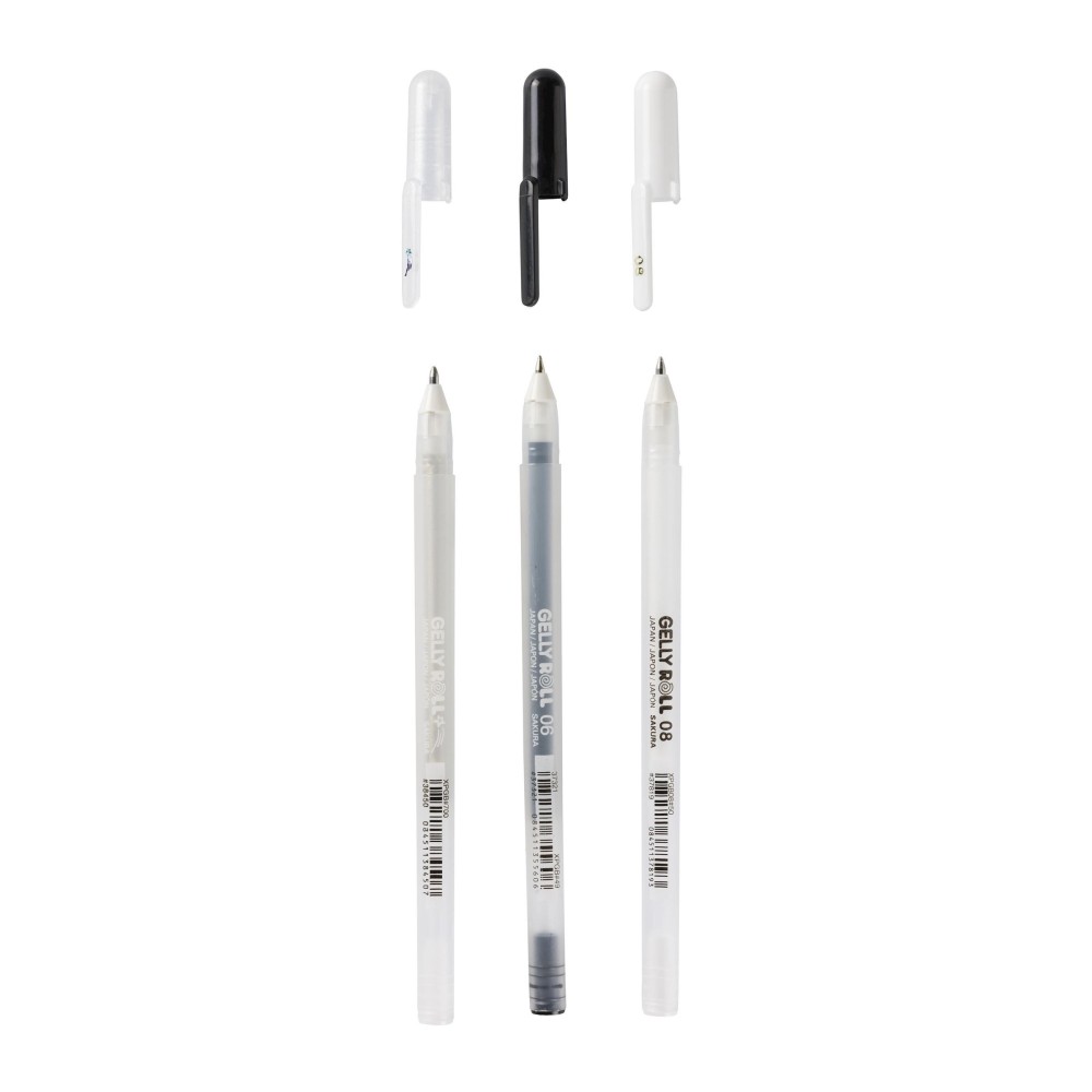 Zestaw długopisów żelowych Gelly Roll Best Basics - Sakura - 3 szt.