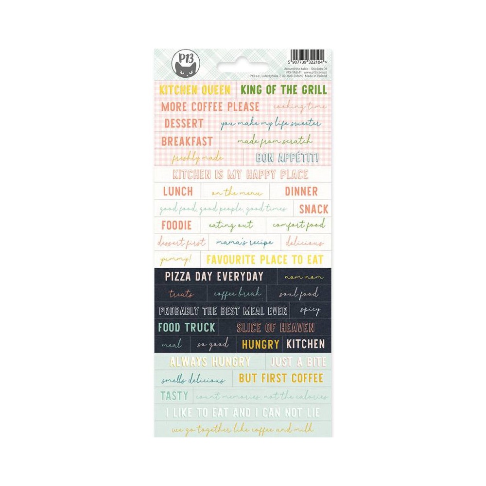 Set of stickers 10,5 x 23 cm - Piątek Trzynastego - Around The Table 01