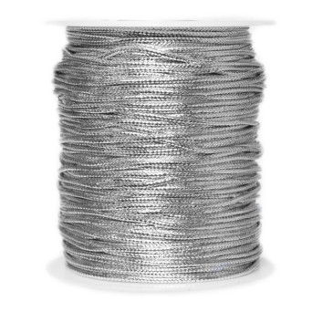 Sznurek dekoracyjny - srebrny 1,5 mm x 100 m