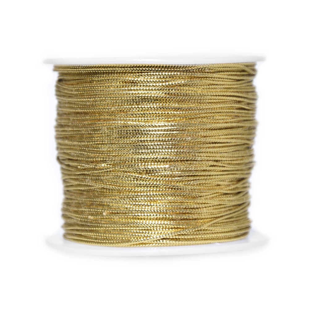Sznurek dekoracyjny - złoty, 0,8 mm x 100 m