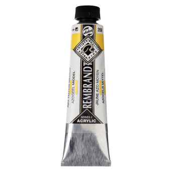 Acrylic paint in tube - Rembrandt - Azo Yellow Medium, 40 ml