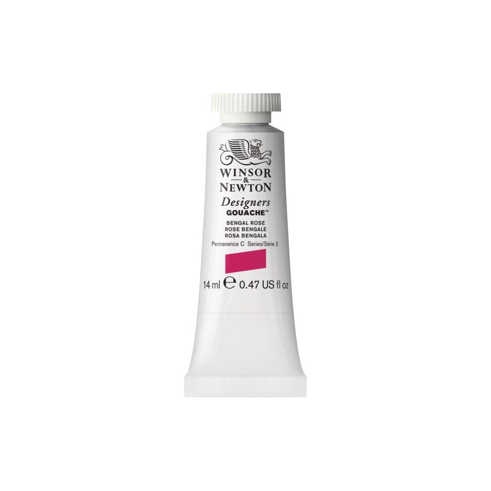 Gouache paint in tube - Winsor & Newton - Bengal Rose, 14 ml