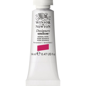 Farba gwasz Designers Gouache - Winsor & Newton - Bengal Rose, 14 ml