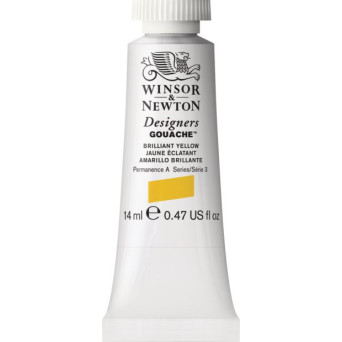 Farba gwasz Designers Gouache - Winsor & Newton - Brilliant Yellow, 14 ml