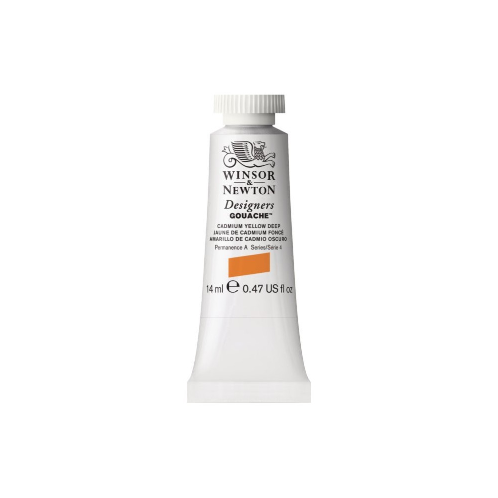 Farba gwasz Designers Gouache - Winsor & Newton - Cadmium Yellow Deep, 14 ml