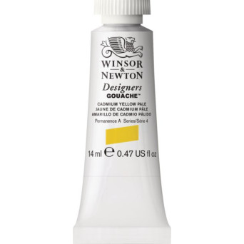 Farba gwasz Designers Gouache - Winsor & Newton - Cadmium Yellow Pale, 14 ml