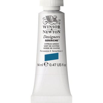 Farba gwasz Designers Gouache - Winsor & Newton - Cyprus Green, 14 ml