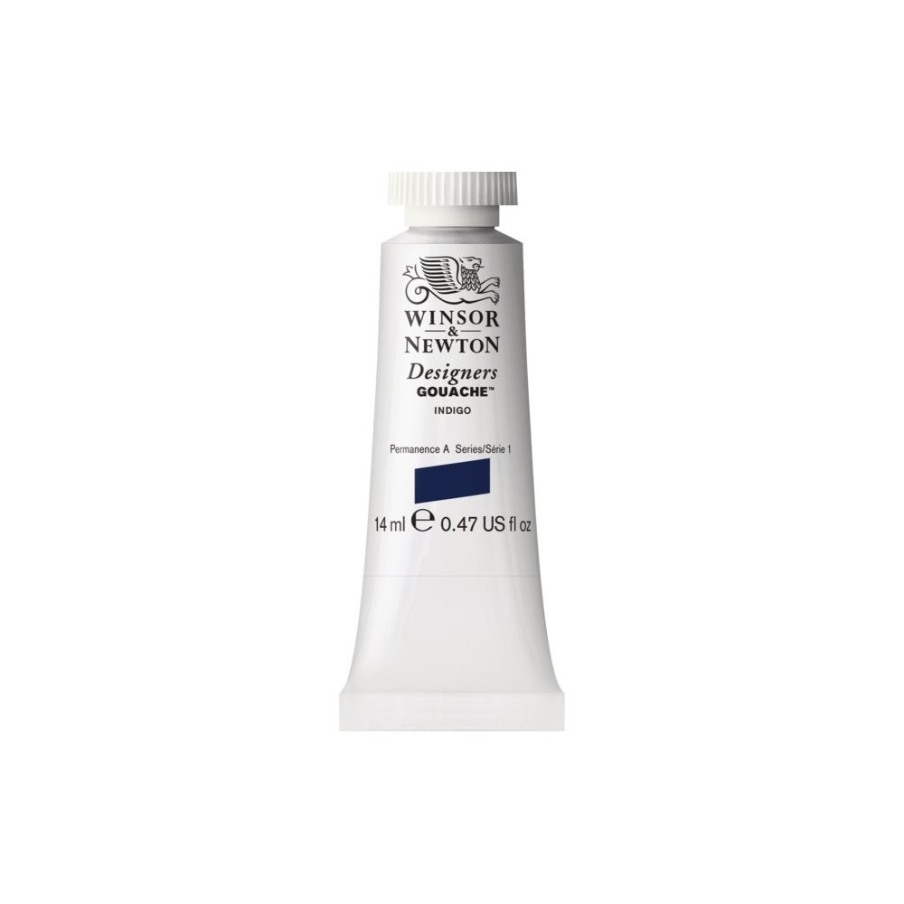 Gouache paint in tube - Winsor & Newton - Indigo, 14 ml