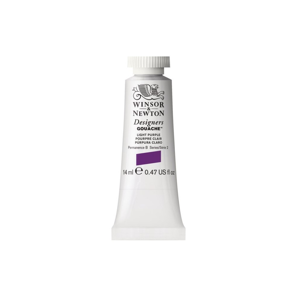 Farba gwasz Designers Gouache - Winsor & Newton - Light Purple, 14 ml
