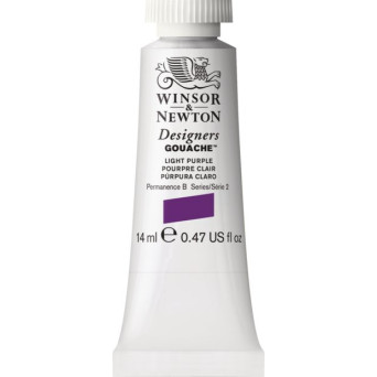Gouache paint in tube - Winsor & Newton - Light Purple, 14 ml