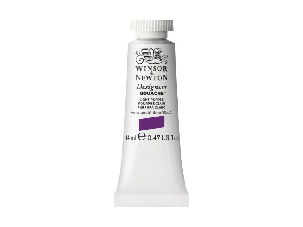 Gouache paint in tube - Winsor & Newton - Light Purple, 14 ml