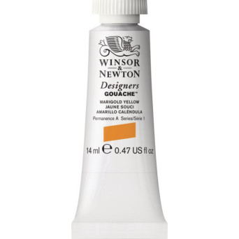 Farba gwasz Designers Gouache - Winsor & Newton - Marigold Yellow, 14 ml