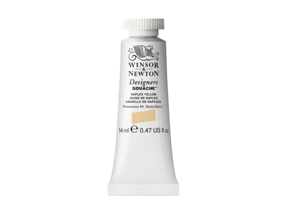 Farba gwasz Designers Gouache - Winsor & Newton - Naples Yellow, 14 ml