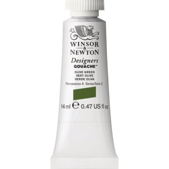 Farba gwasz Designers Gouache - Winsor & Newton - Olive Green, 14 ml