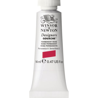 Farba gwasz Designers Gouache - Winsor & Newton - Permanent Rose, 14 ml