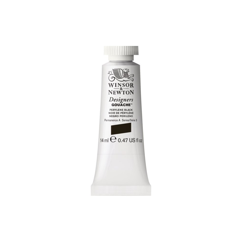 Farba gwasz Designers Gouache - Winsor & Newton - Perylene Black, 14 ml
