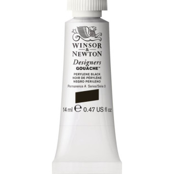 Farba gwasz Designers Gouache - Winsor & Newton - Perylene Black, 14 ml