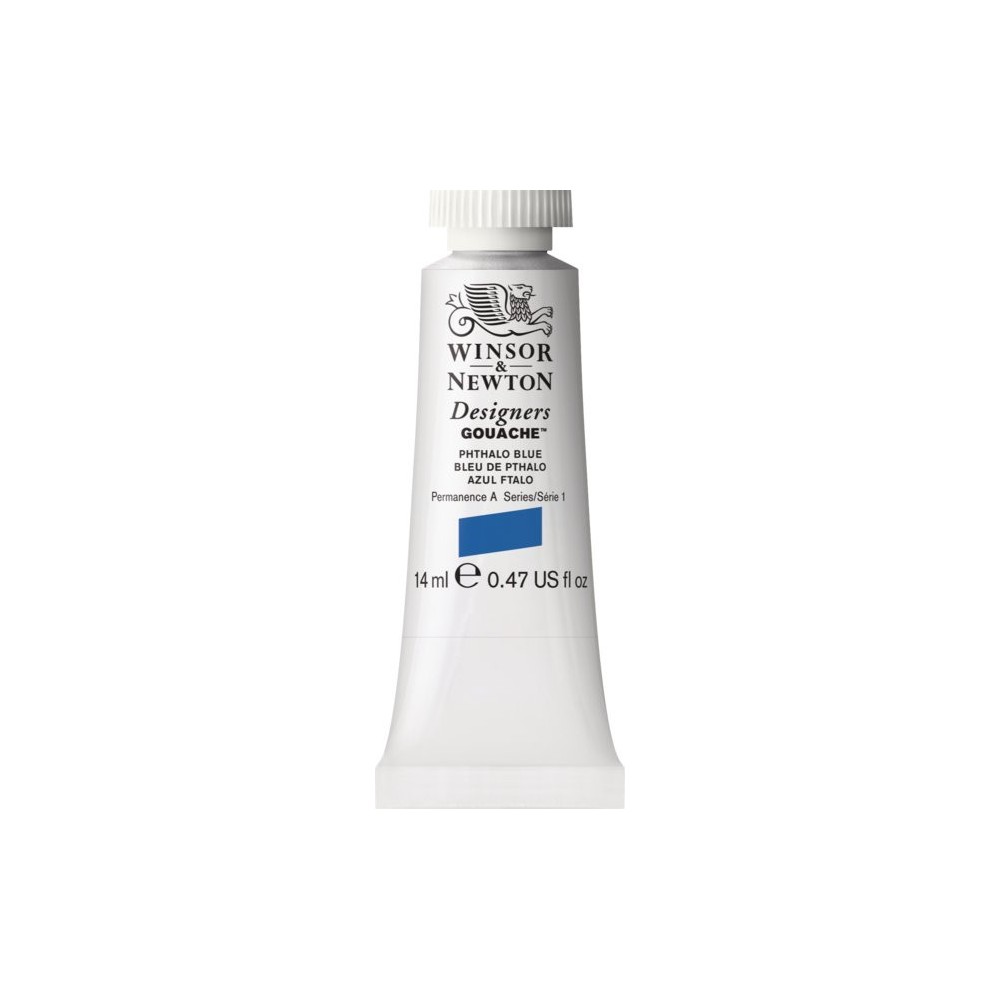 Farba gwasz Designers Gouache - Winsor & Newton - Phthalo Blue, 14 ml