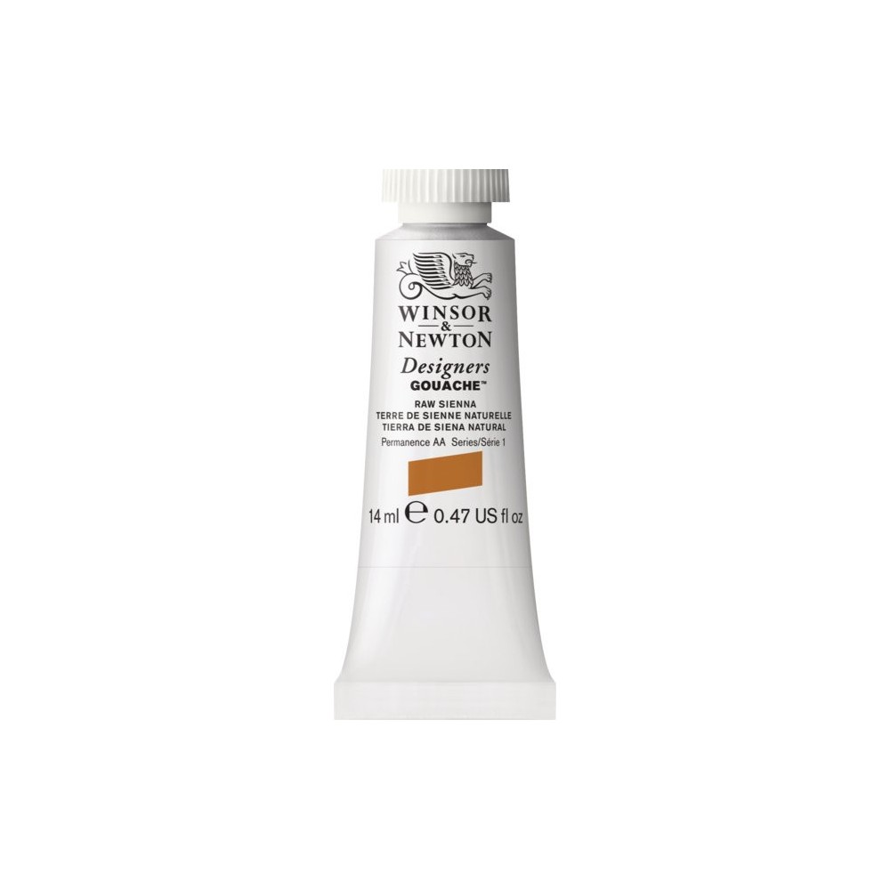Farba gwasz Designers Gouache - Winsor & Newton - Raw Sienna, 14 ml