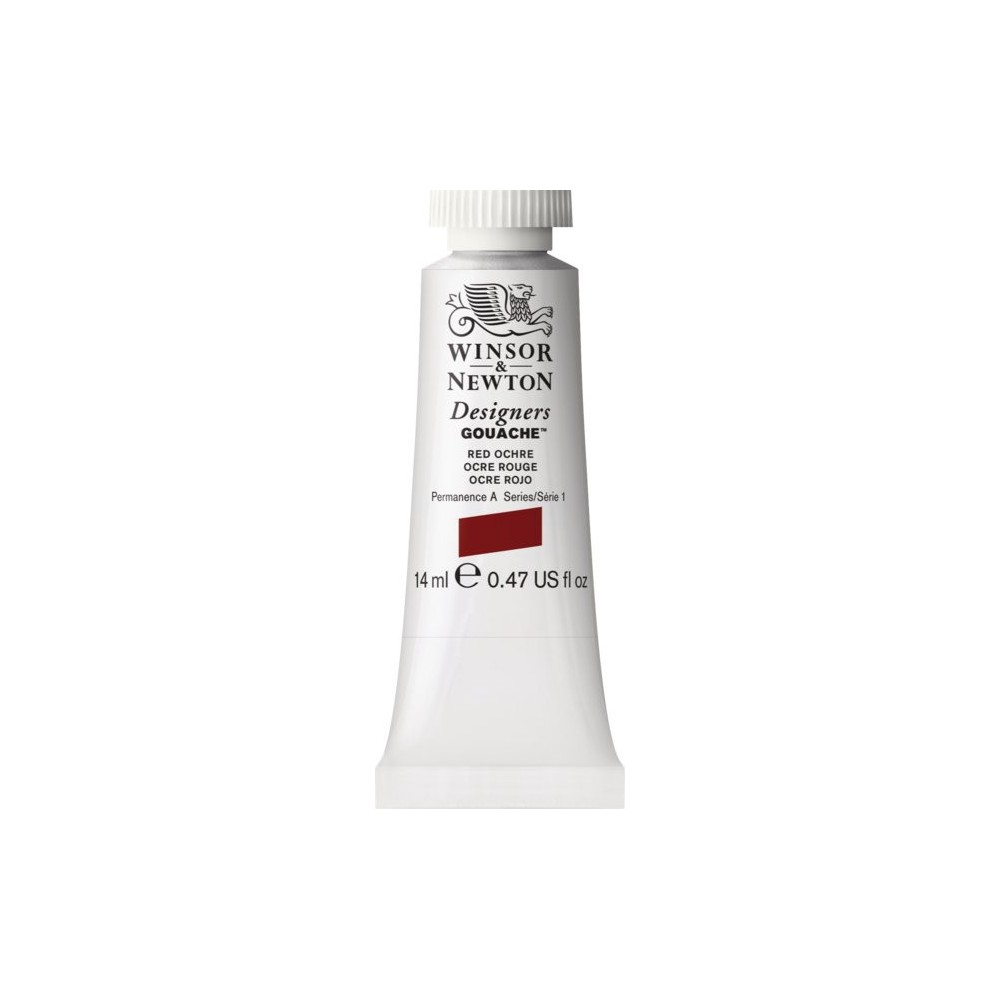 Farba gwasz Designers Gouache - Winsor & Newton - Red Ochre, 14 ml