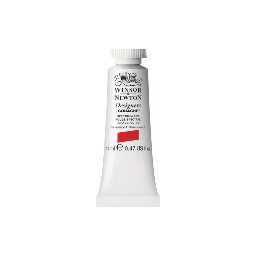 Farba gwasz Designers Gouache - Winsor & Newton - Spectrum Red, 14 ml