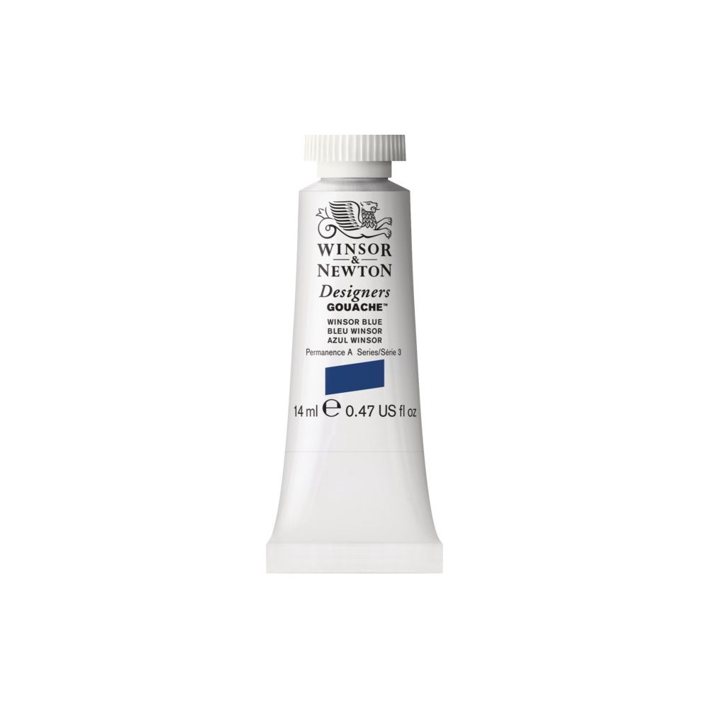 Farba gwasz Designers Gouache - Winsor & Newton - Winsor Blue, 14 ml
