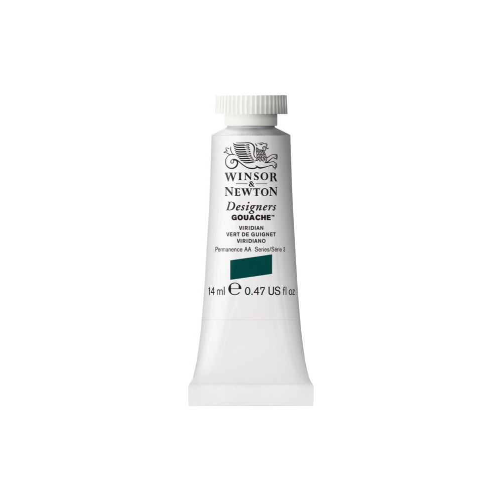 Farba gwasz Designers Gouache - Winsor & Newton - Winsor Green, 14 ml