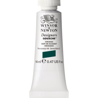 Farba gwasz Designers Gouache - Winsor & Newton - Winsor Green, 14 ml
