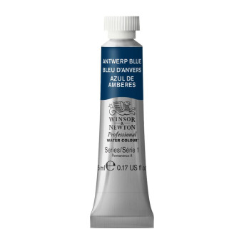 Farba akwarelowa Professional Watercolour - Winsor & Newton - Antwerp Blue, 5 ml
