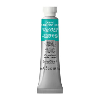 Watercolor paint Professional Watercolour - Winsor & Newton - Cobalt Turquoise Light, 5 ml