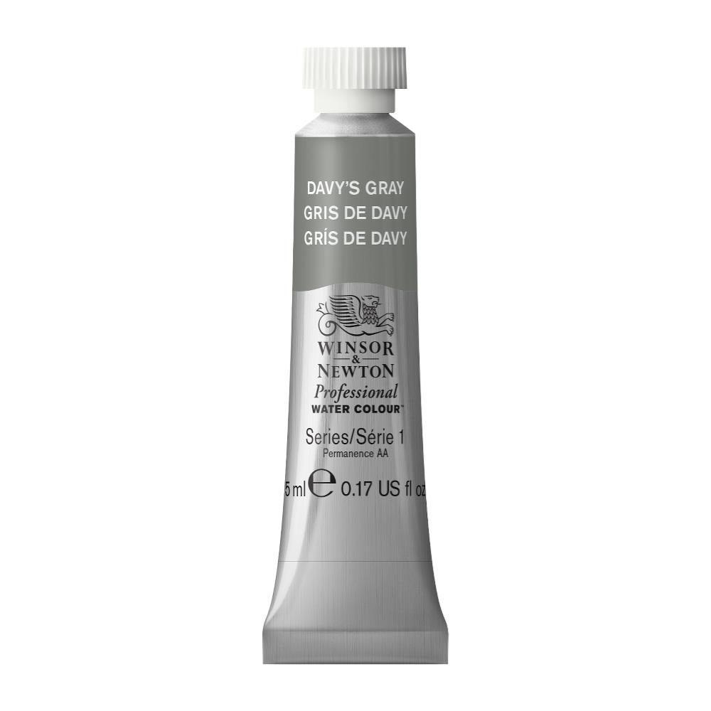 Watercolor paint Professional Watercolour - Winsor & Newton - Davy's Grey, 5 ml