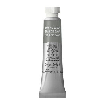 Watercolor paint Professional Watercolour - Winsor & Newton - Davy's Grey, 5 ml