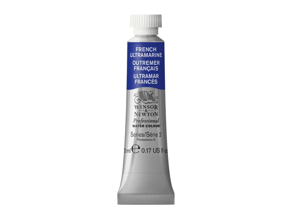 Farba akwarelowa Professional Watercolour - Winsor & Newton - French Ultramarine, 5 ml
