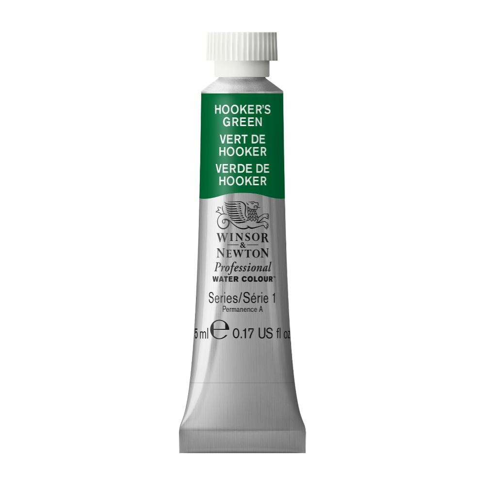 Farba akwarelowa Professional Watercolour - Winsor & Newton - Hooker's Green, 5 ml