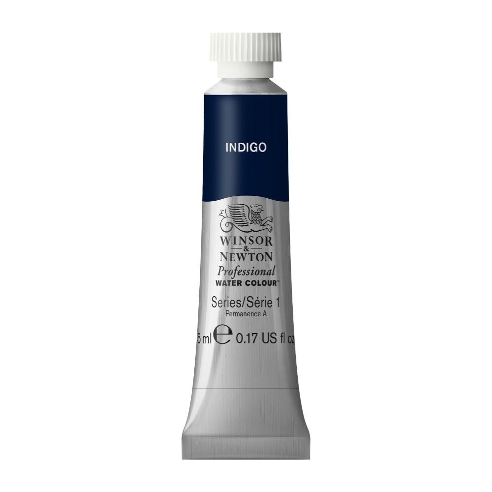 Watercolor paint Professional Watercolour - Winsor & Newton - Indigo, 5 ml