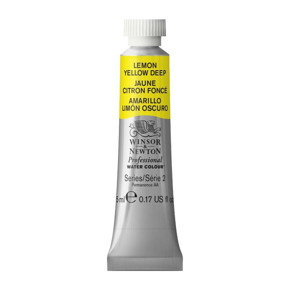 Farba akwarelowa Professional Watercolour - Winsor & Newton - Lemon Yellow Deep, 5 ml