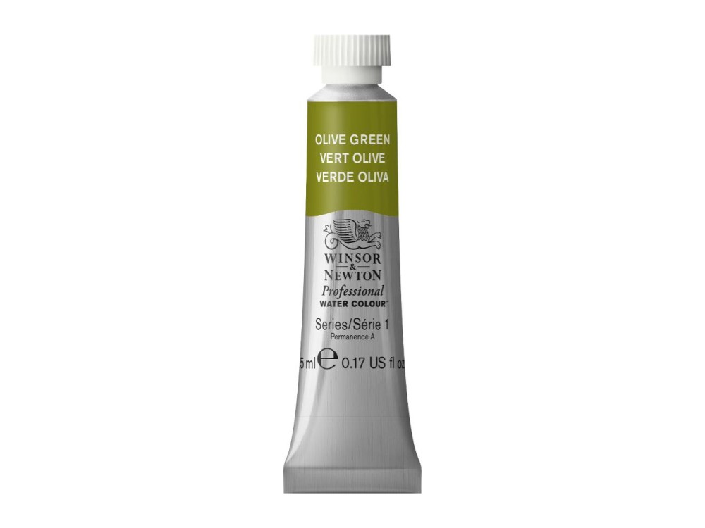 Watercolor paint Professional Watercolour - Winsor & Newton - Olive Green, 5 ml