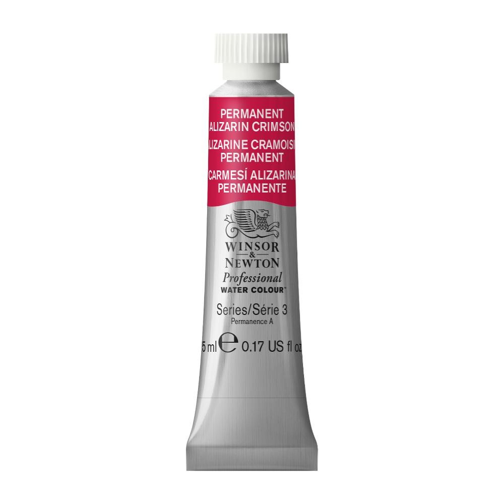 Watercolor paint Professional Watercolour - Winsor & Newton - Permanent Alizarin Crimson, 5 ml
