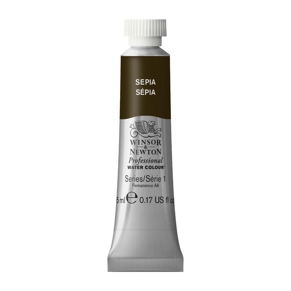 Watercolor paint Professional Watercolour - Winsor & Newton - Sepia, 5 ml