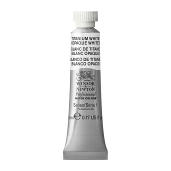 Watercolor paint Professional Watercolour - Winsor & Newton - Titanium White, 5 ml