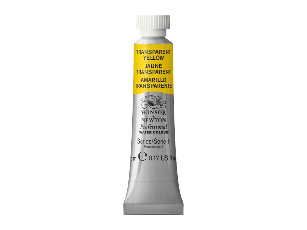 Watercolor paint Professional Watercolour - Winsor & Newton - Transparent Yellow, 5 ml
