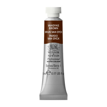 Farba akwarelowa Professional Watercolour - Winsor & Newton - Vandyke Brown, 5 ml
