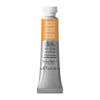 Watercolor paint Professional Watercolour - Winsor & Newton - Winsor Orange, 5 ml