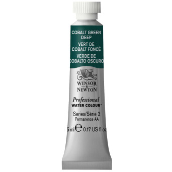 Farba akwarelowa Professional Watercolour - Winsor & Newton - Cobalt Green Deep, 5 ml
