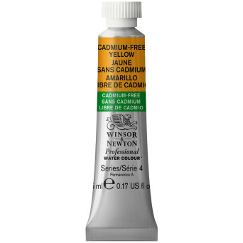 Farba akwarelowa Professional Watercolour - Winsor & Newton - Cadmium Free Yellow, 5 ml