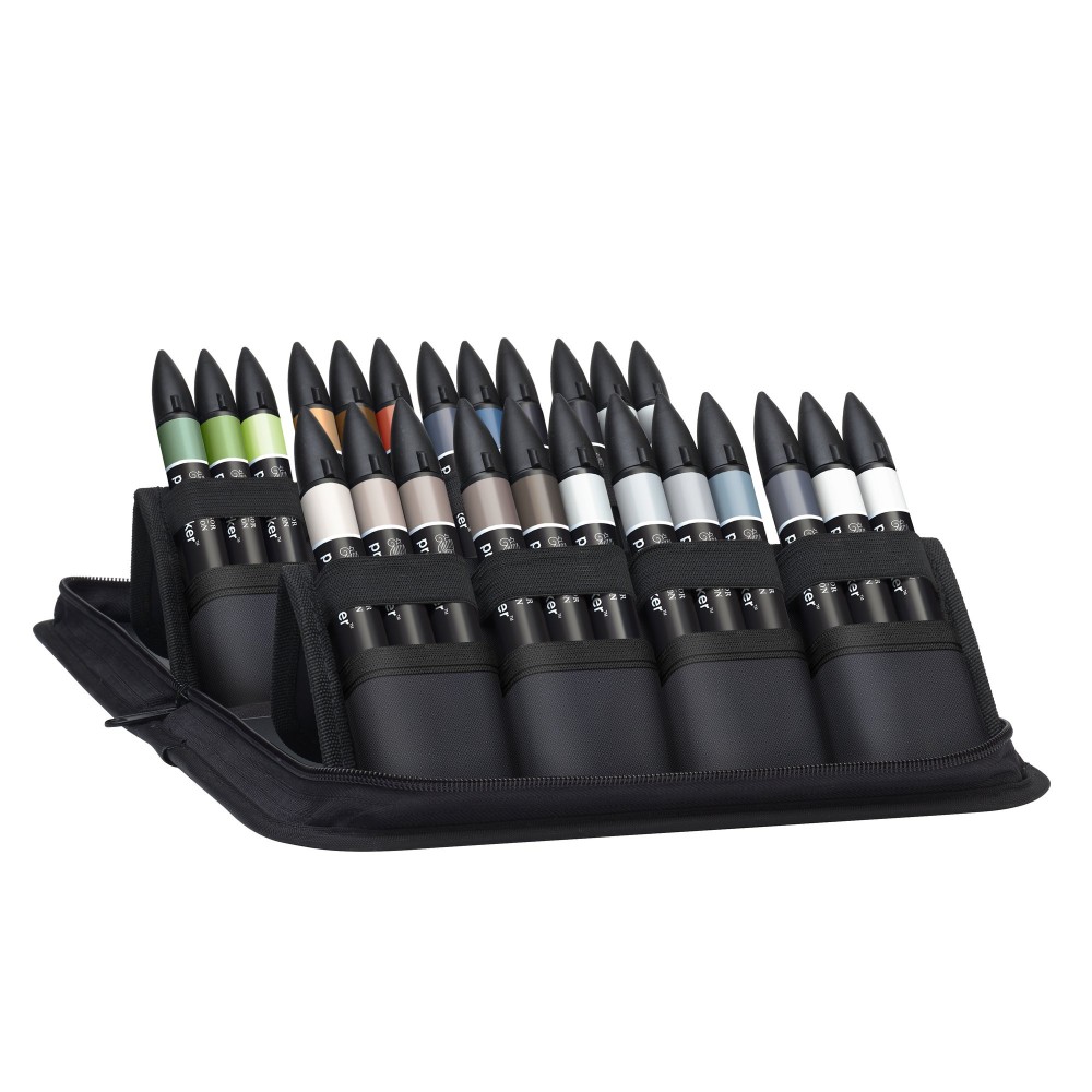 Zestaw Promarker w etui - Winsor & Newton - Architectural Tones, 25 szt.