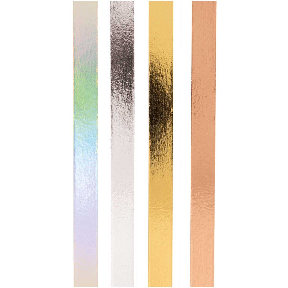 Zestaw taśm washi - Paper Poetry - Metallic, 15 mm x 5 m, 4 szt.