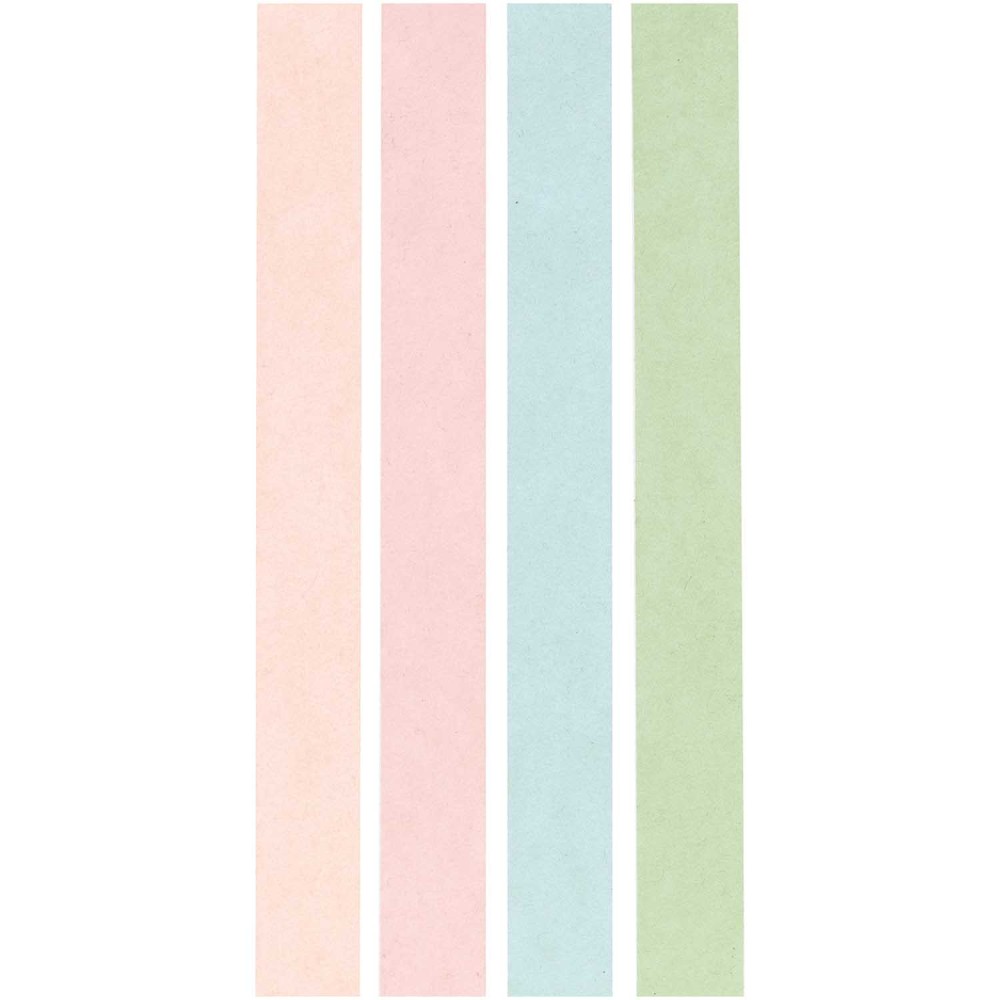 Zestaw taśm washi - Paper Poetry - Glitter Pastel, 15 mm x 5 m, 4 szt.