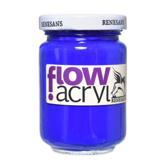 Acrylic paint Flow - Renesans - 25, ultramarine, 125 ml
